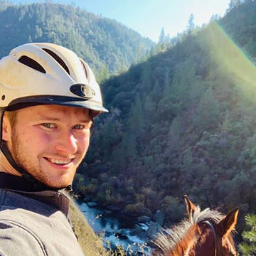 Endurance rider Jeremy Procopio at the Tevis Cup in the mountains