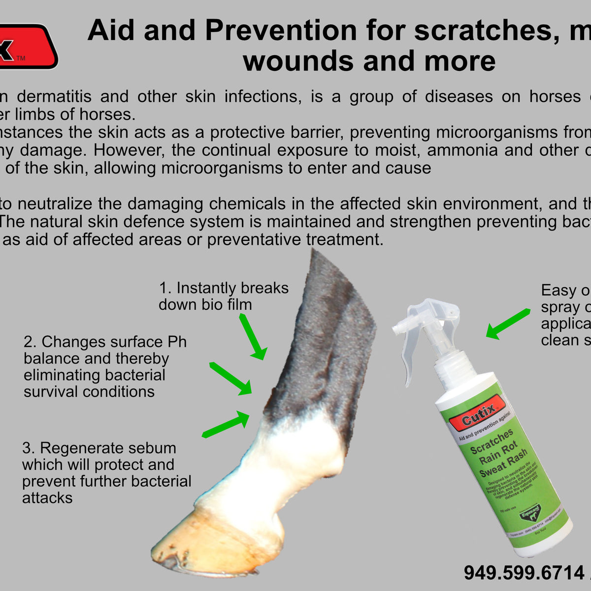 Cutix - Aid For Scratches and dermatitis problems on Horses – Equsani